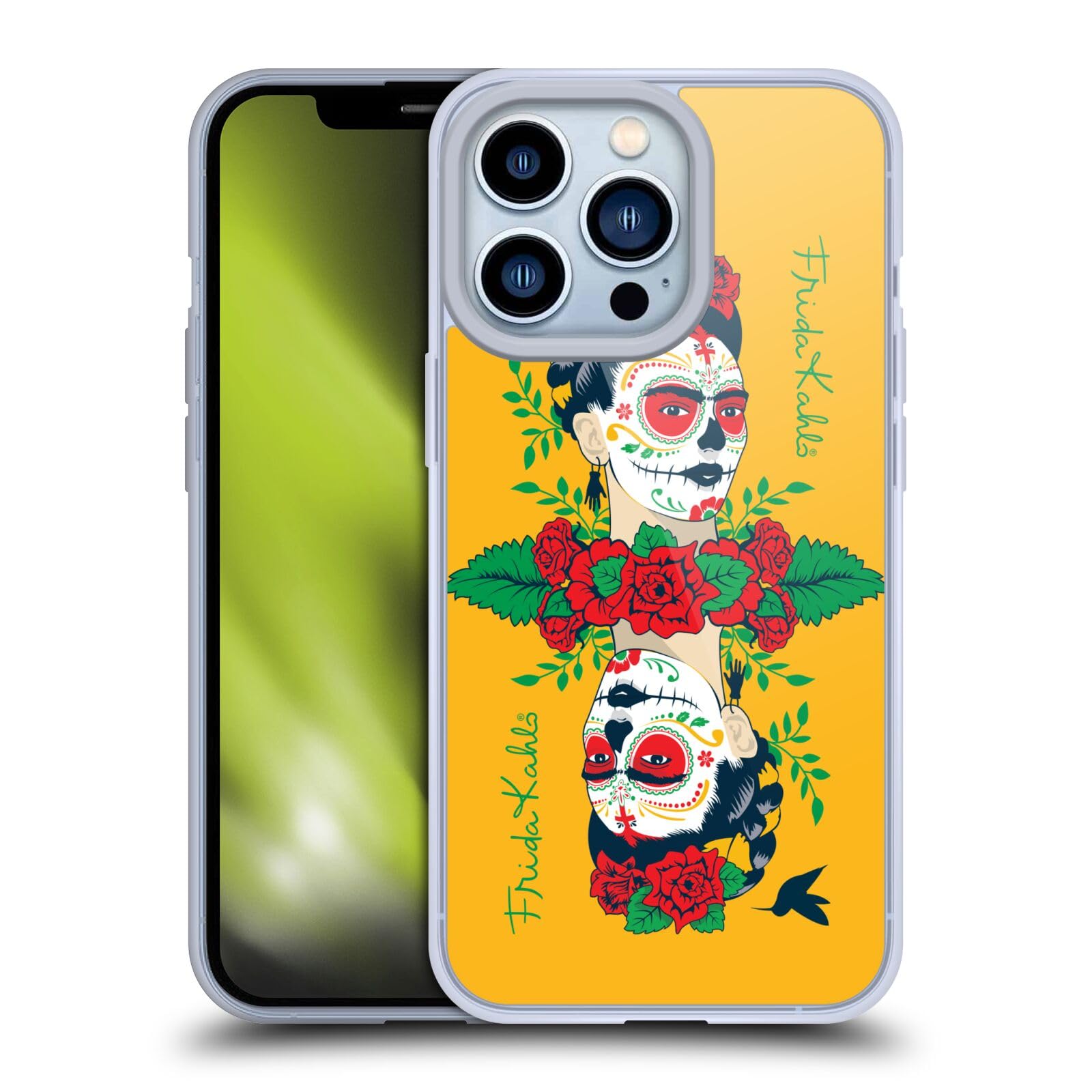 Official Frida Kahlo Licensed iPhone 13 Pro Case - Soft Gel Protective Cover with Mirror Design | Artistic Phone Accessory for Women, Perfect Gift for Art Lovers & Daily Use