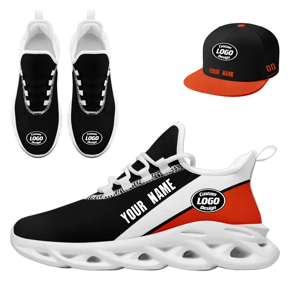 Custom Maxsoul Sneakers & Hat Combo Set - Personalized Athletic Shoes & Apparel for Gifts, Brand Promotions, Fan Festivals & Special Events - Perfect for Sports Enthusiasts, Streetwear Fashion & Event Giveaways