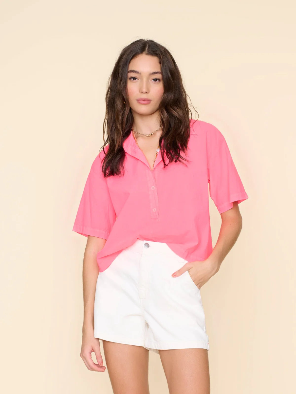 Ansel Top Women's Neon Pink Crop Top - Trendy Summer Fashion for Casual Wear, Beach Outfits & Party Looks