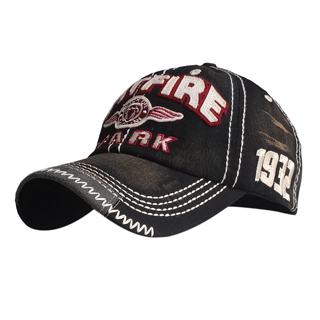 Fashion Denim Embroidered Baseball Cap for Men & Women - Casual Sports Sun Visor Hat with Floral Design (Red) - Perfect for Outdoor Activities, Sports Events and Daily Wear