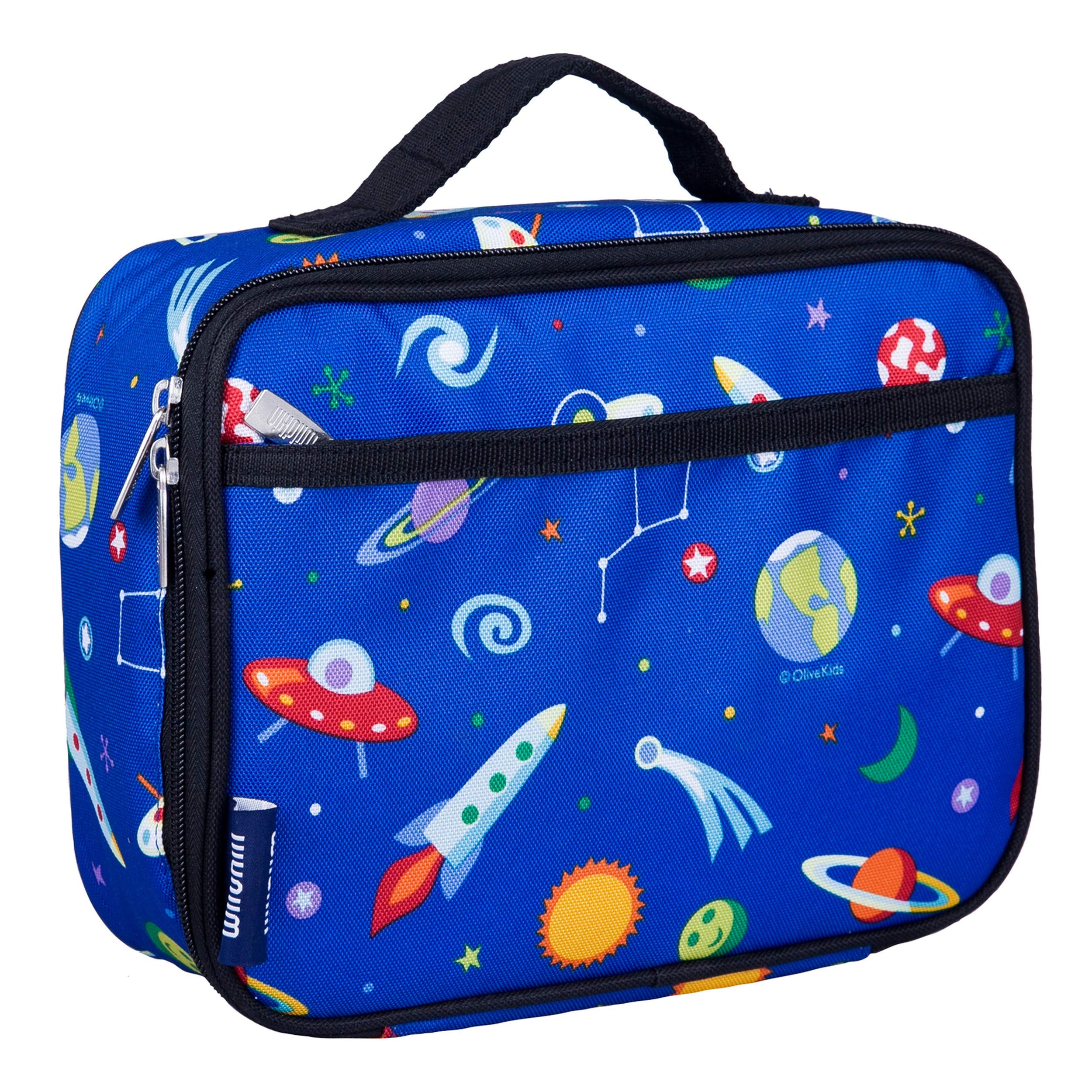 Wildkin Insulated Lunch Box for Kids - Reusable Bento Bag for School & Travel, Keeps Food Hot or Cold - Perfect for Elementary Students, Boys & Girls (Out of this World) - Ideal for Packing Healthy Snacks, School Lunches & Picnics