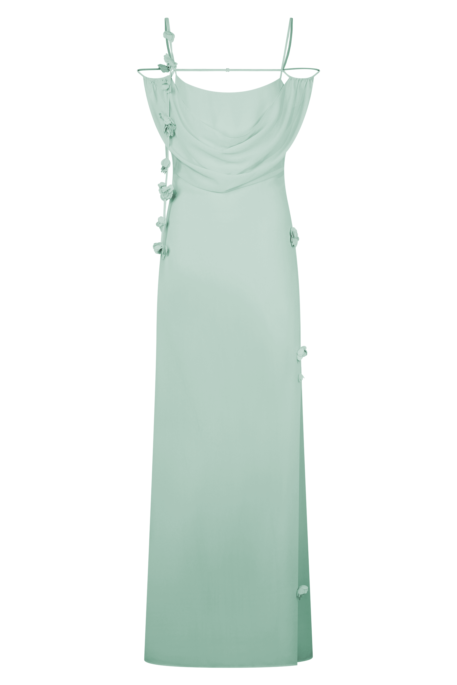 Rosalie Floral Chiffon Maxi Dress - Elegant Long Summer Dress with Floral Print, Lightweight & Flowy for Women | Perfect for Beach Vacations, Weddings & Date Nights