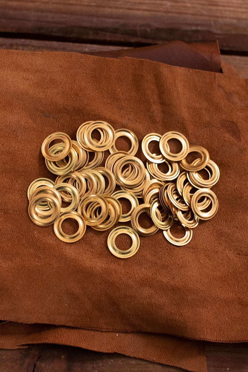 10.5mm Brass Eyelet Ring for Leather Craft, DIY Projects, and Jewelry Making - Durable and Decorative Metal Fastener for Belts, Bags, and Accessories