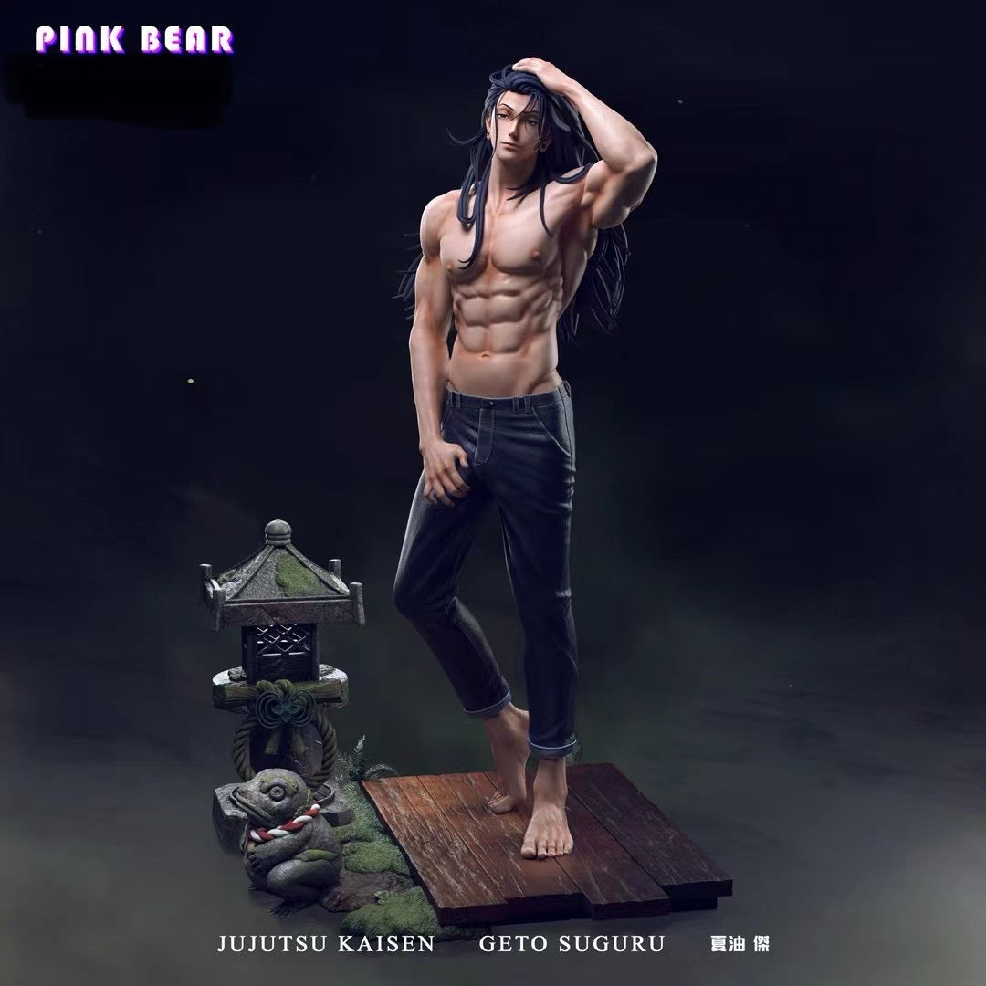 Pink Bear Studio Jujutsu Kaisen Suguru Geto Anime Figure - Collectible Japanese Manga Character Statue for Fans & Decor | Perfect for Home Display, Office Decor, and Anime Collections