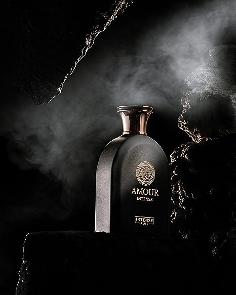 Amour Intense Long Lasting Unisex Perfume for Women & Men - 100ML (3.4Oz) Eau De Parfum with Pimento, Rose & Saffron Notes | Magnetic Gift Box | Perfect for Date Night, Special Occasions & Daily Wear