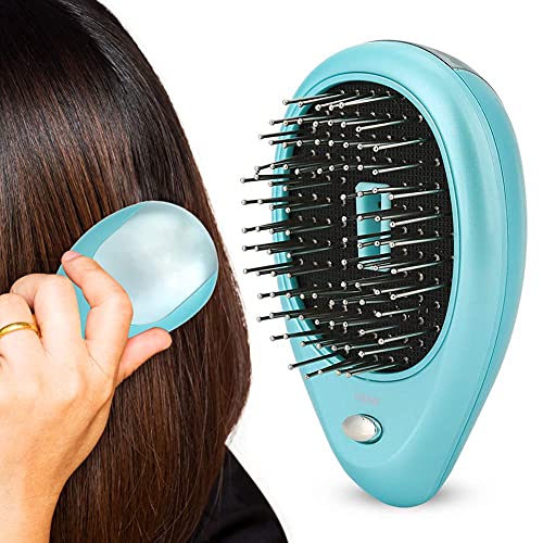 Electric Ionic Massage Brush - Pink & Mint Green Options | ABS Vibration Hair Comb for Scalp Stimulation & Hair Care | Relieves Dizziness & Promotes Relaxation | Perfect for Home Spa & Salon Treatments