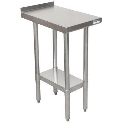 BK Resources 15 x 30 Stainless Steel Work Table - Heavy Duty Commercial Kitchen Workstation for Restaurant, Bakery & Food Prep