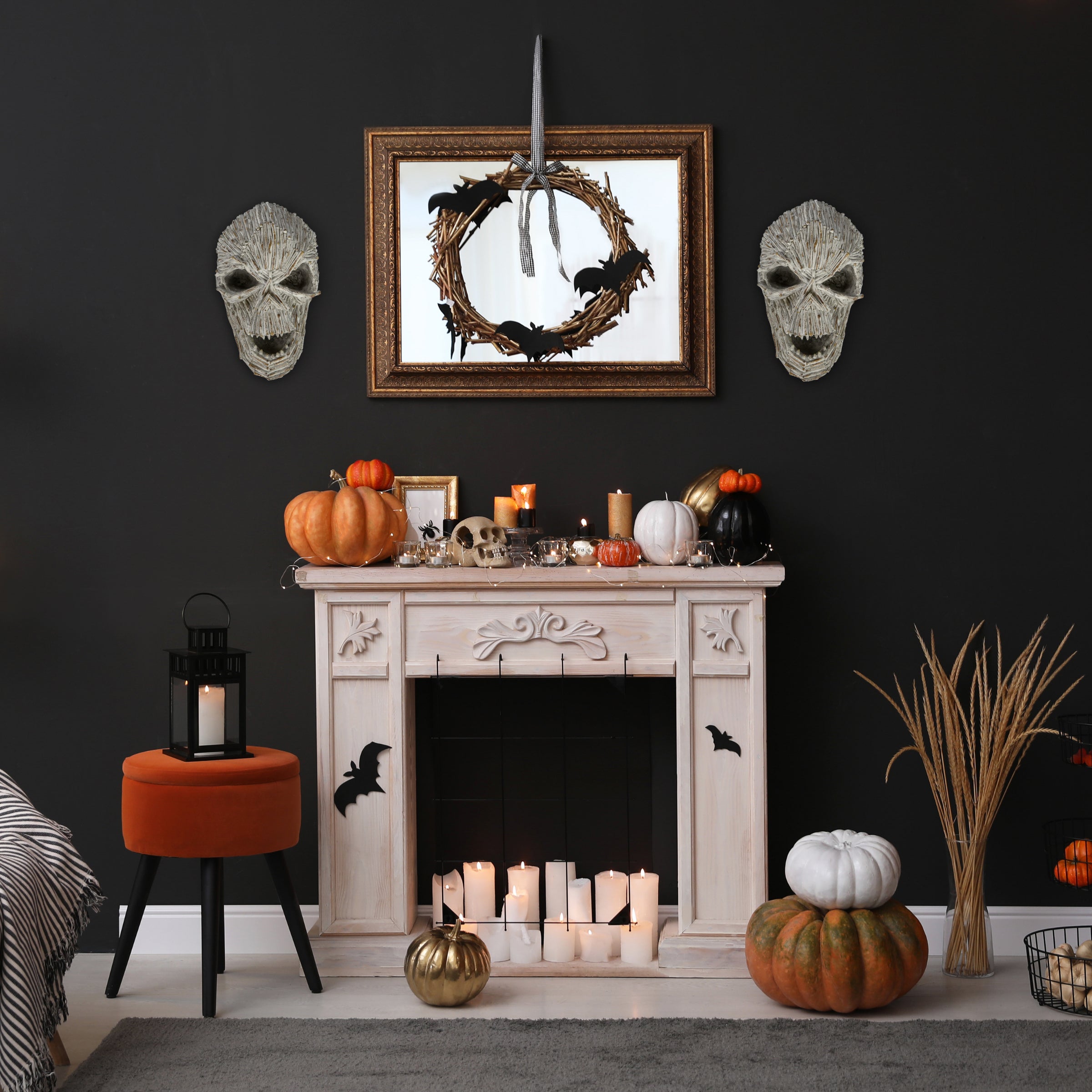 15 Inch Halloween Driftwood Ghost Tabletop Decoration - Spooky Home Decor for Halloween Party, Haunted House, and Fall Seasonal Display