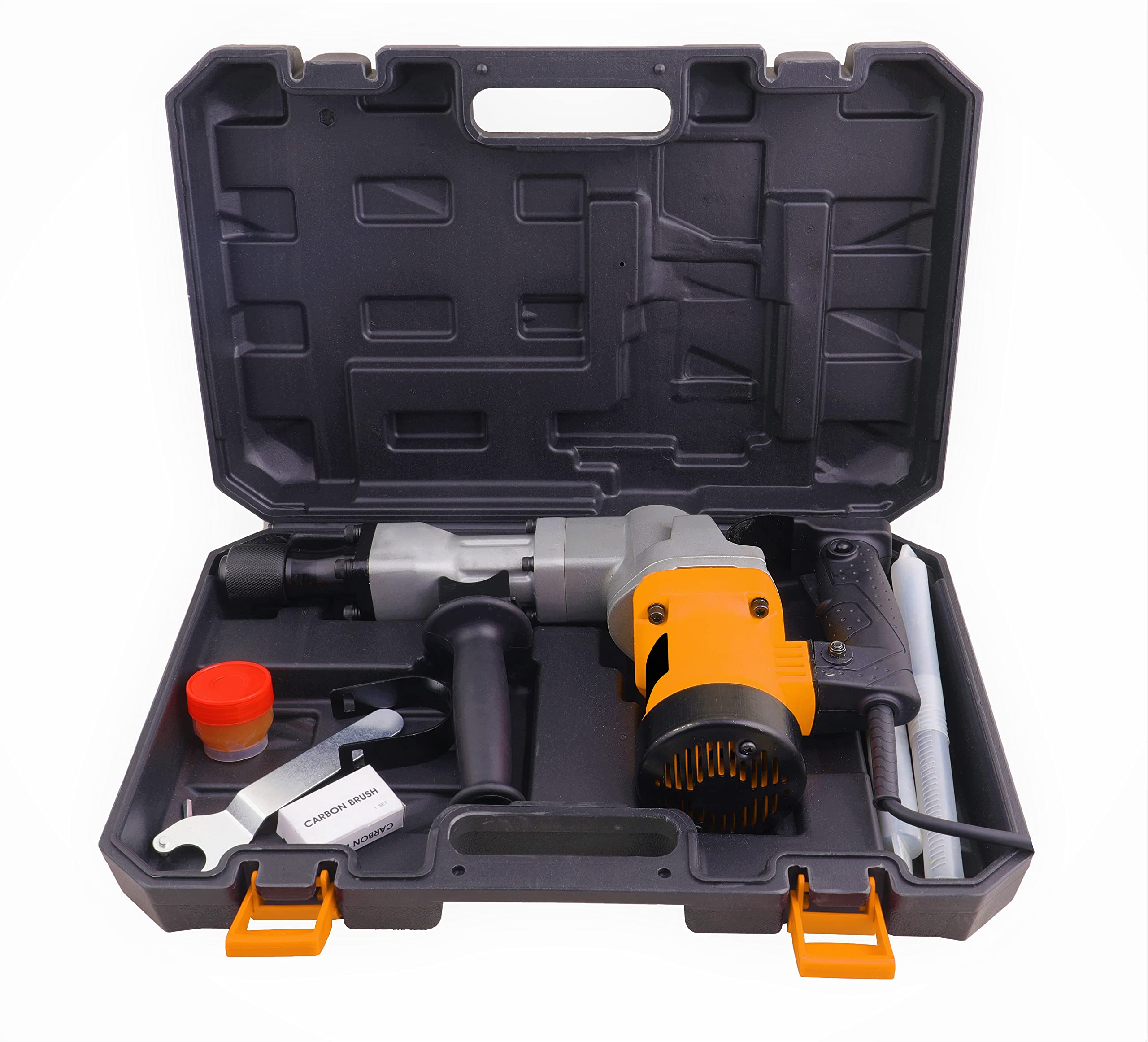 HOTECHE P800316A 12J 1200W Electric Demolition Jack Hammer - Heavy Duty Concrete Breaker for Construction, Road Repair & DIY Demolition Projects