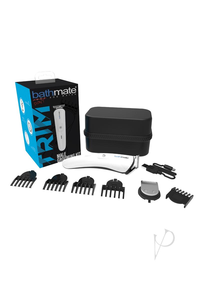 Bathmate Trim Male Grooming Kit - Premium Men's Shaving & Grooming Set for Beard, Body & Pubic Hair - Perfect for Home, Travel & Gym Use