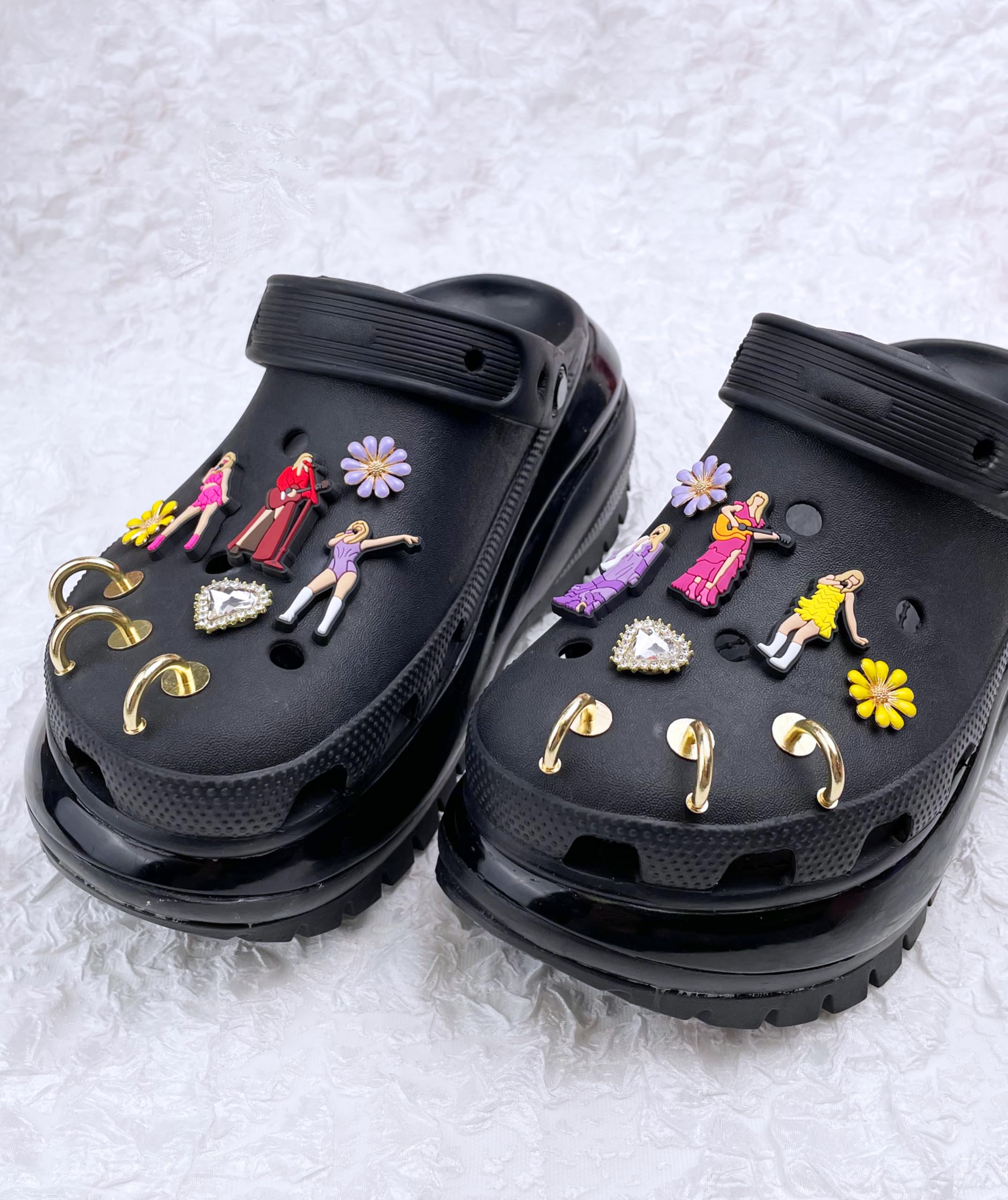 Pink Shoe Charms for Women - TS Singer Inspired Friendship Jewelry Gift for Music Lovers | Perfect for Concerts, Parties & Fashion Accessories