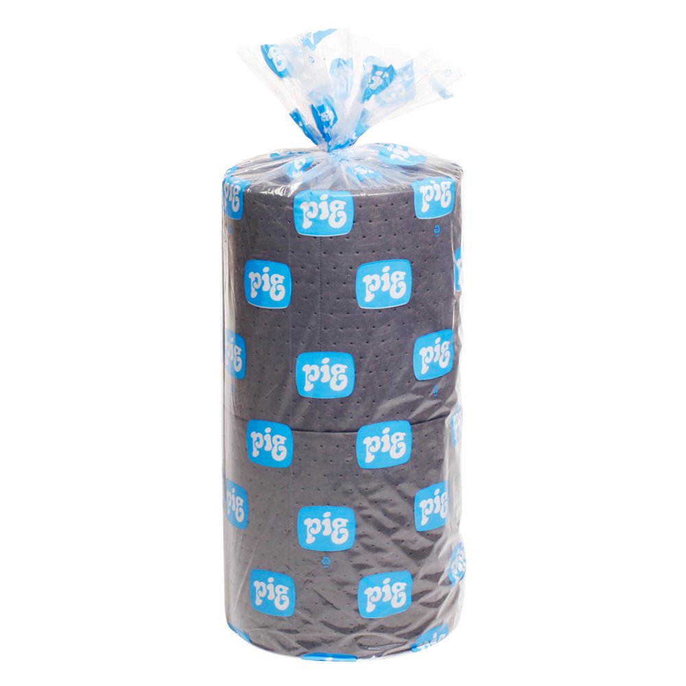 PIG Absorbent Mat Roll - 2 Heavyweight Industrial Mat Rolls (15