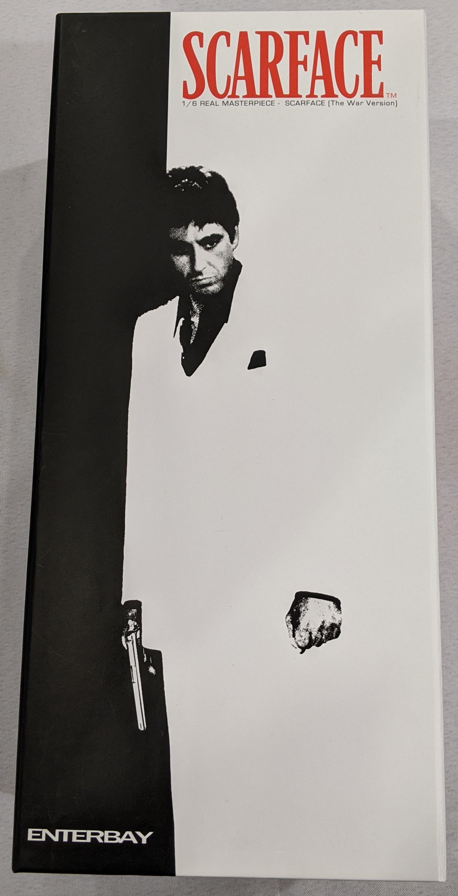Enterbay 1/6 Scale Scarface Tony Montana Action Figure - The War Version | Highly Detailed Collectible | Perfect for Movie Fans & Collectors | Great for Display in Home Office or Man Cave