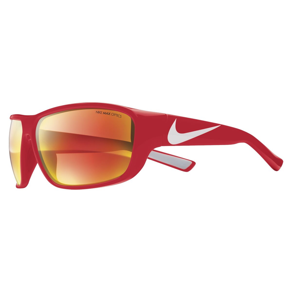 Nike Mercurial 8.0 Team Sunglasses EV0892 - Challenge Red/Base Grey Frame with Grey ML Red Flash Lens - Perfect for Running, Cycling & Outdoor Sports