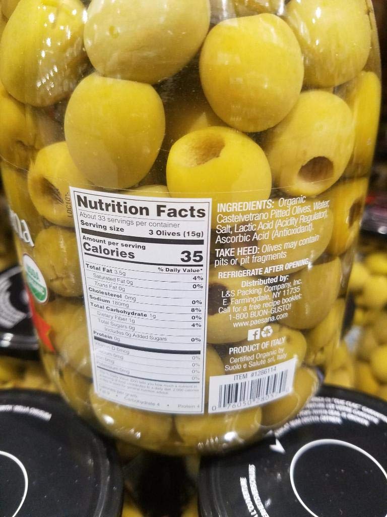 Paesana Castelvetrano Pitted Olives - Premium Italian Green Olives | Perfect for Salads, Charcuterie Boards & Mediterranean Recipes