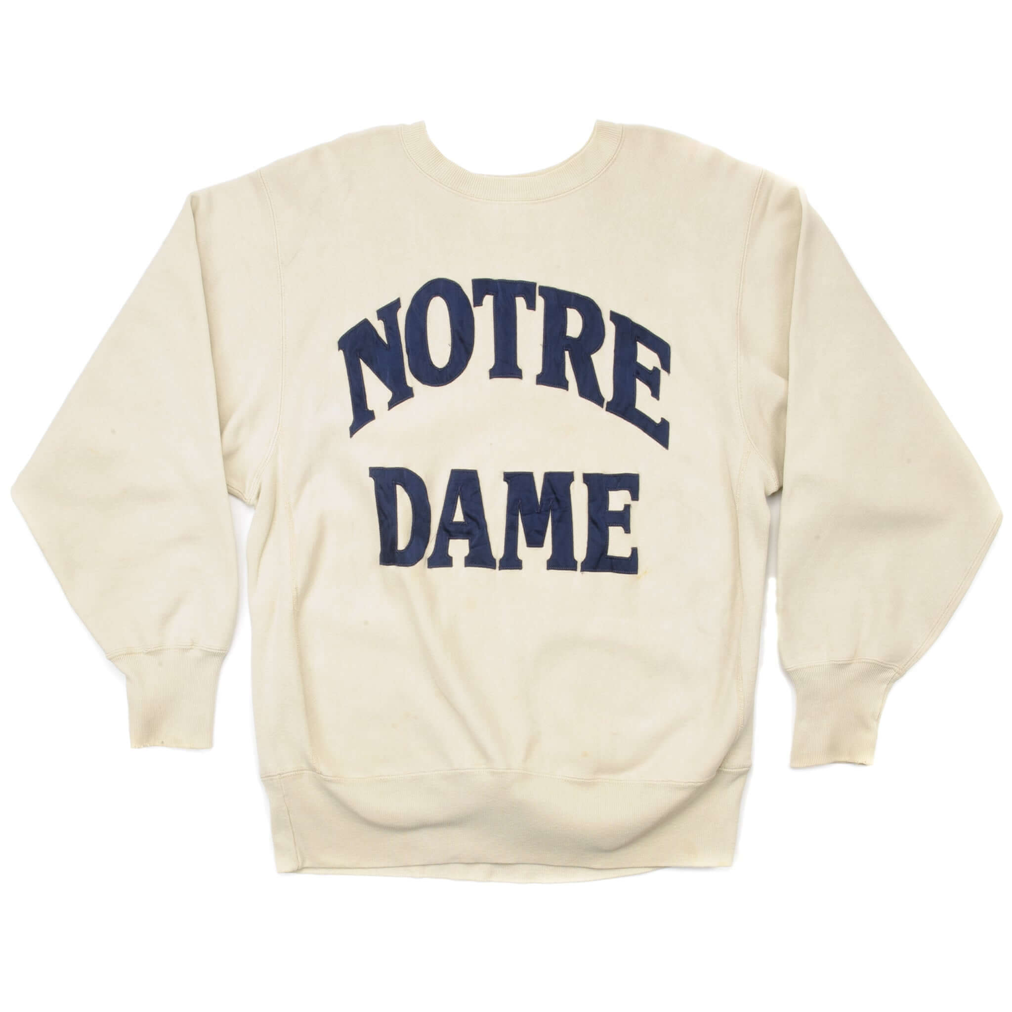 Vintage Champion Reverse Weave Notre Dame Sweatshirt 1990s XL Made in USA - Retro College Style for Casual Wear & Sports Fans