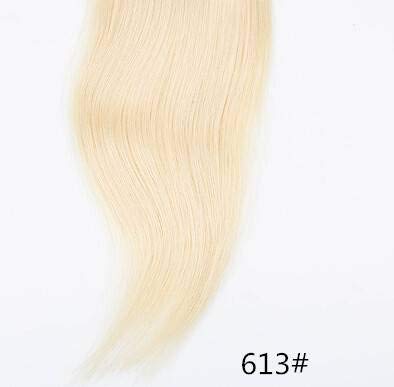 Remeehi 18inch Real Human Hair Ponytail Extensions - Body Wave Clip-in Ponytail Hairpiece (105g, 613 Bleach Blonde) for Women - Perfect for Parties, Weddings & Daily Styling