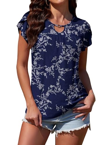 White Leaves / Navy Blue