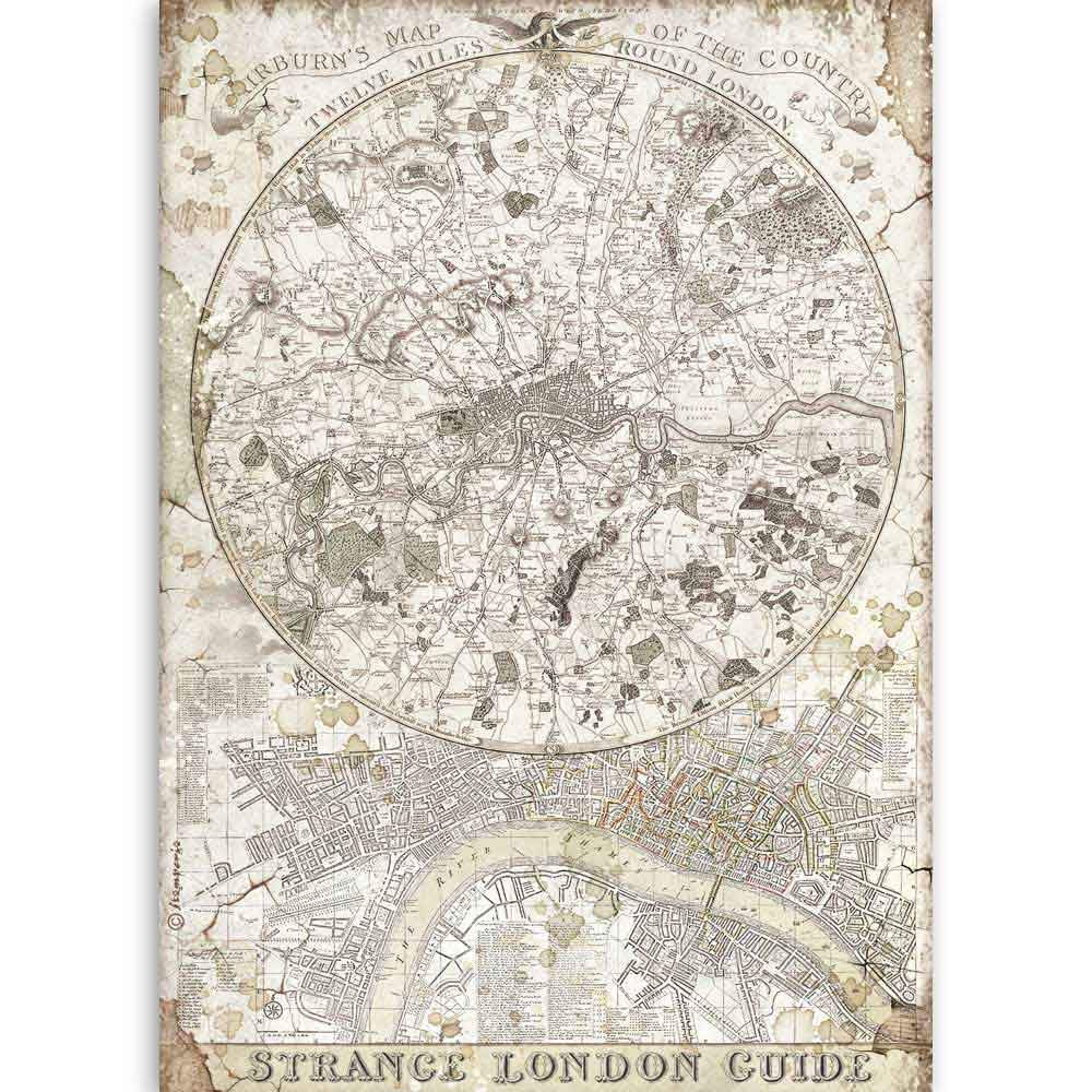 STAMPERIA INTER KFT A4 Rice Paper Pack - Premium Quality for Scrapbooking, Card Making & DIY Crafts | Perfect for London-Themed Projects & Decoupage