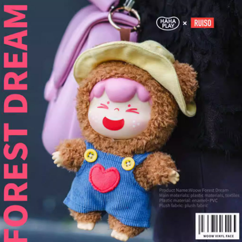 WOOW Forest Dream Vinyl Face Plush Series Blind Box - Cute Collectible Animal Figures for Display, Gifts & Surprise Unboxing Fun