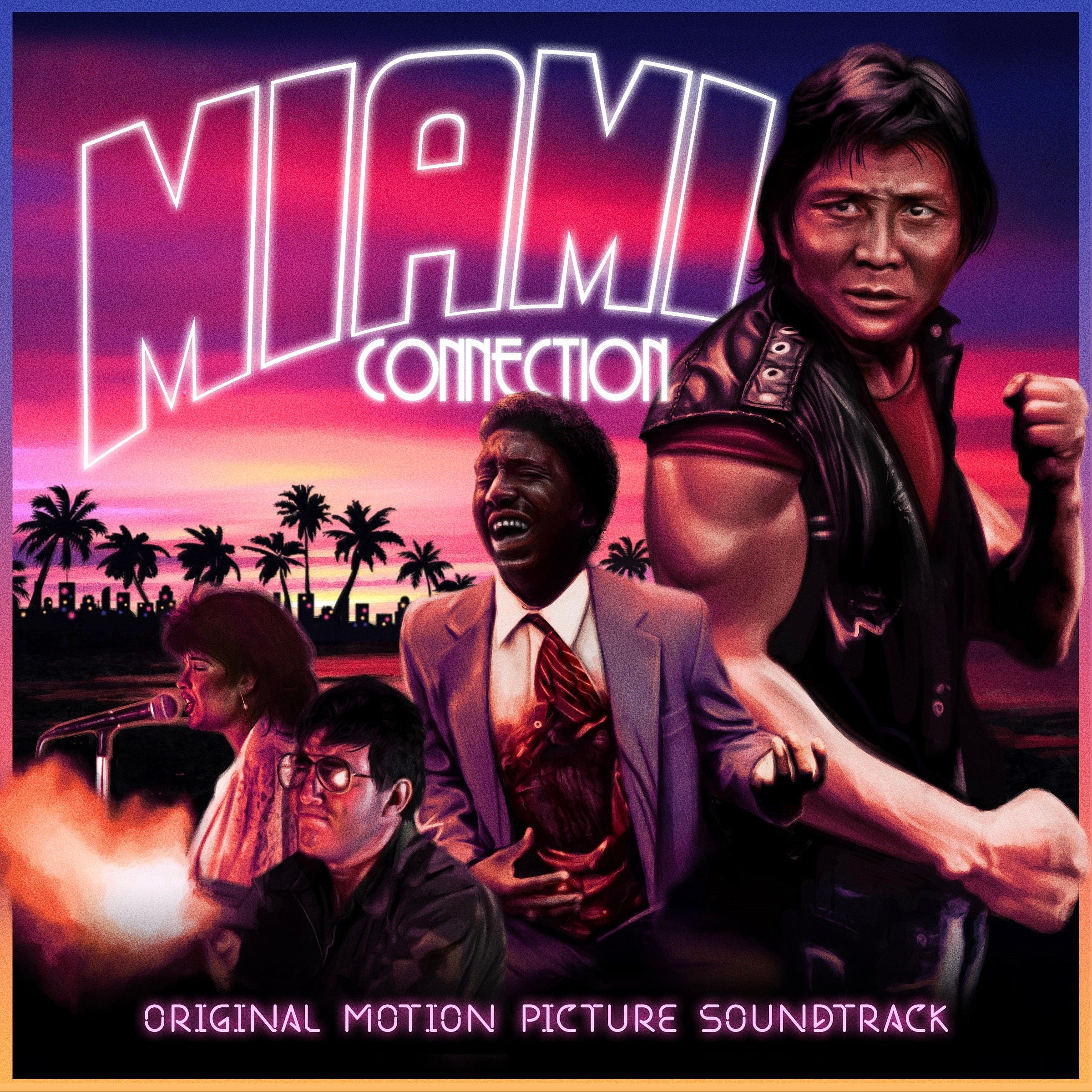 Miami Connection Original Motion Picture Soundtrack LP - Vinyl Record for 80s Movie Fans, Perfect for Retro Music Collectors & Home Theater Enthusiasts