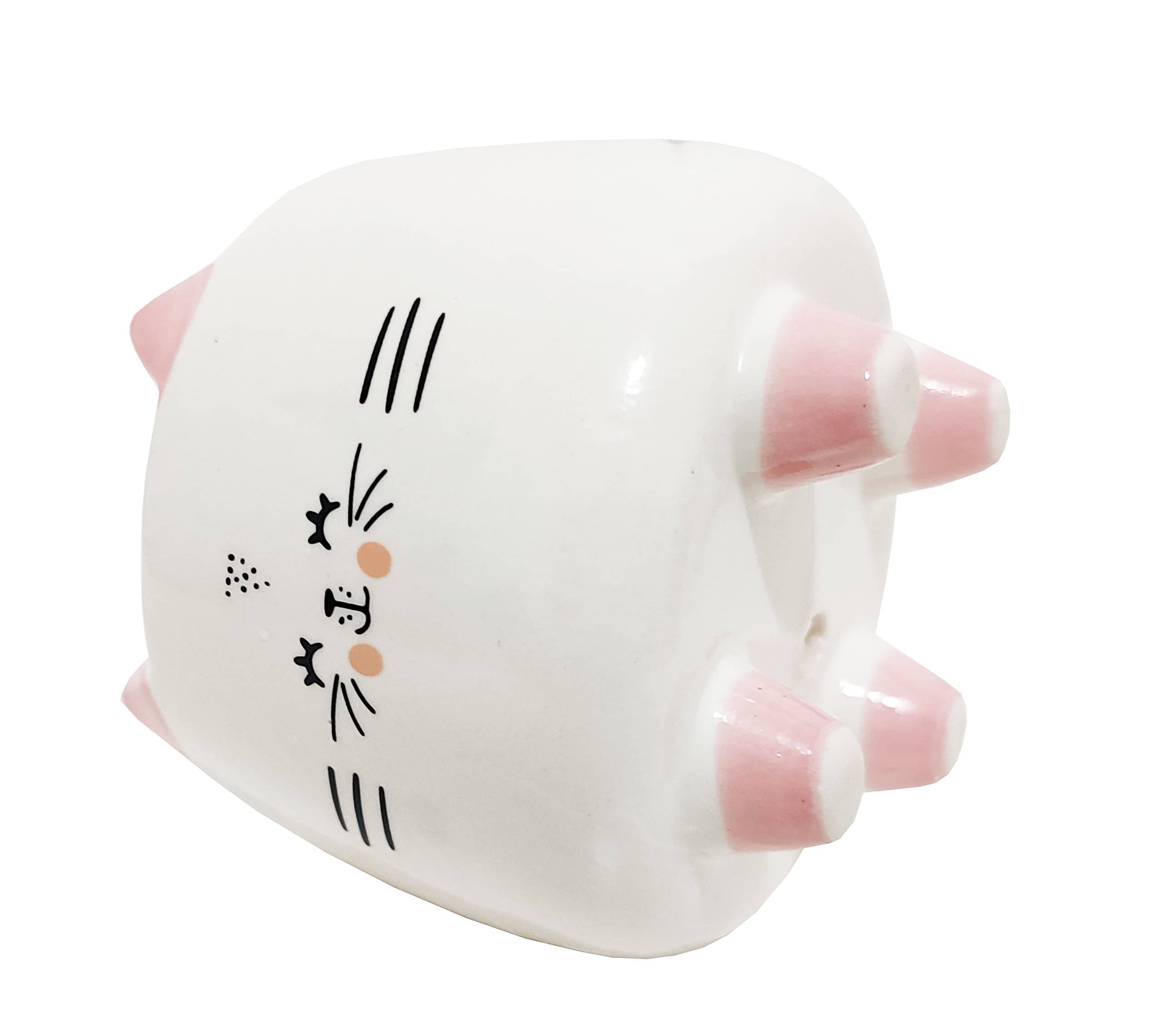 Cute 3.14 Inch Animal Shaped Ceramic Succulent Planter - Cat Design Flower Pot for Cactus & Small Plants, Home Office Garden Decor (Plant Not Included) | Perfect for Windowsills, Desks & Gift Giving