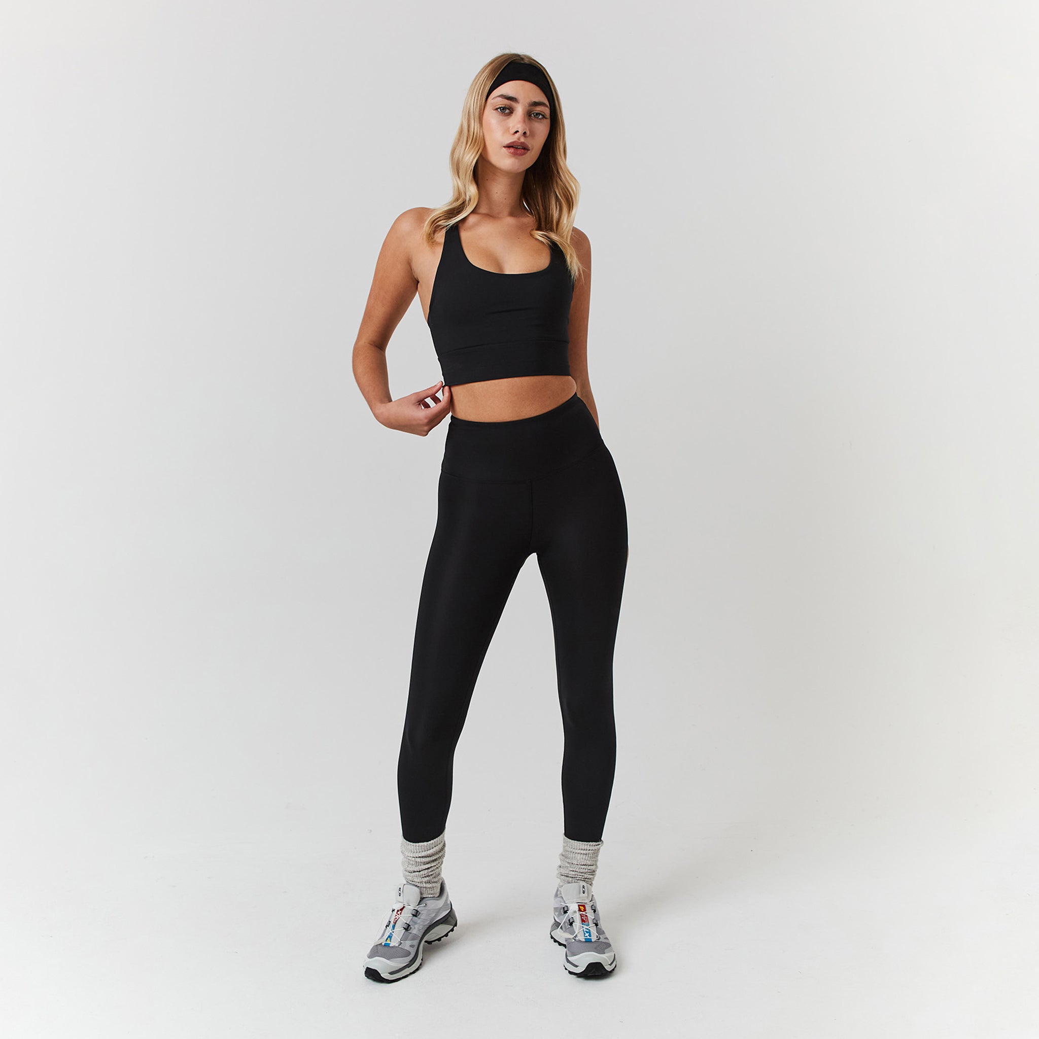 Second Skin Sports Bra for Women - High Support Workout Bra in Black | Perfect for Yoga, Running & Gym