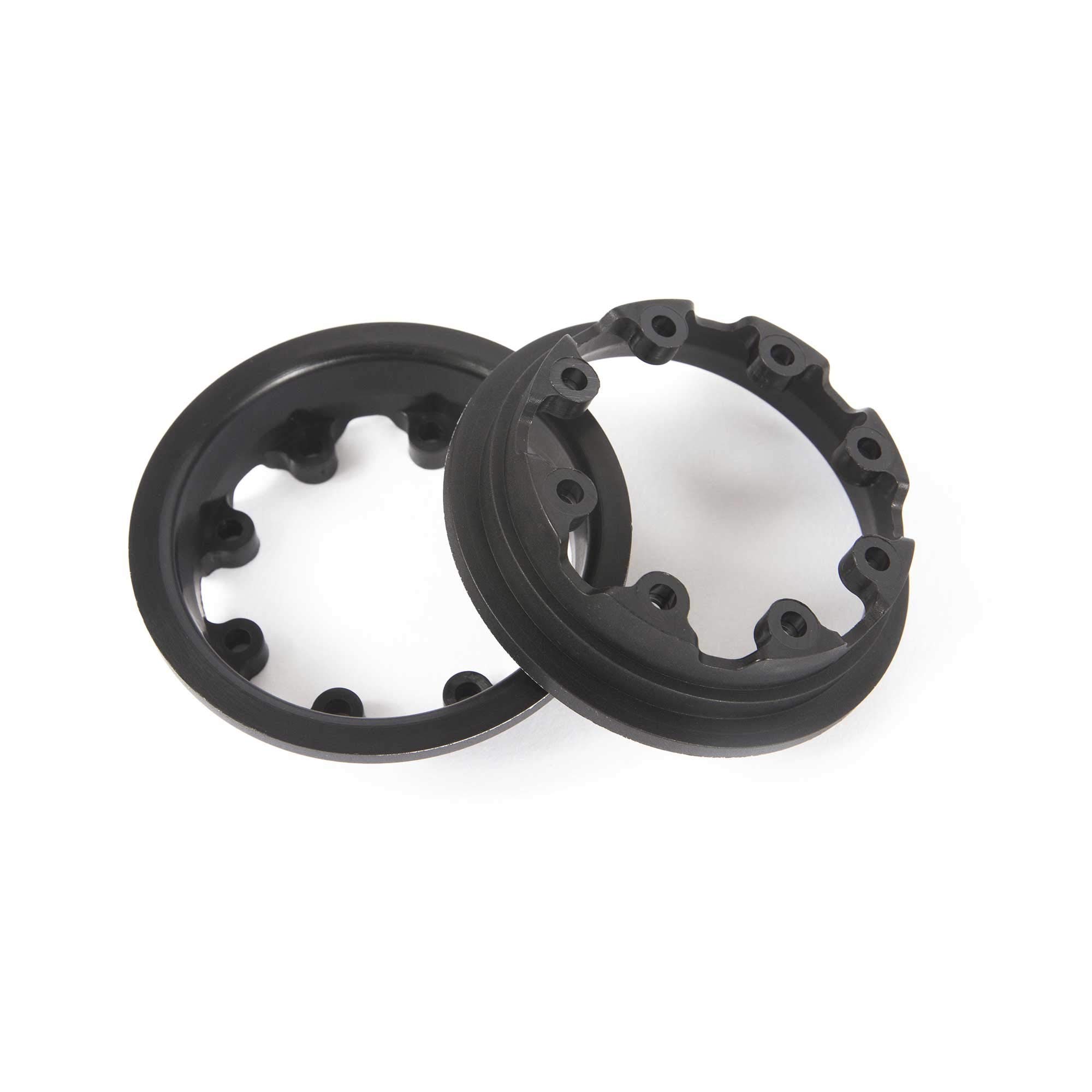Axial 1.9 Raceline Monster Beadlock Wheels - 2 Pack Black (AXI43004) | Heavy-Duty Off-Road Rims for RC Crawlers & Trail Trucks