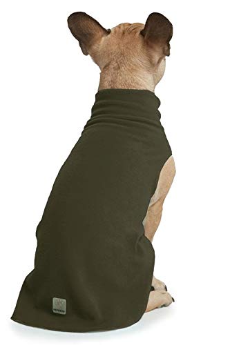 Soft & Cozy Stretch Fleece Dog Sweater Vest - Warm Pullover Jacket for Small, Medium & Large Dogs (3XL, Olive Green) - Perfect for Winter Walks & Outdoor Adventures