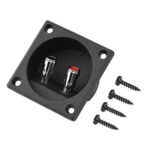Push-Type 2 Binding Post Speaker Terminal Box - Spring Cup Connector for DIY Home & Car Stereo Speaker Systems - Perfect for Audio Enthusiasts & DIY Projects