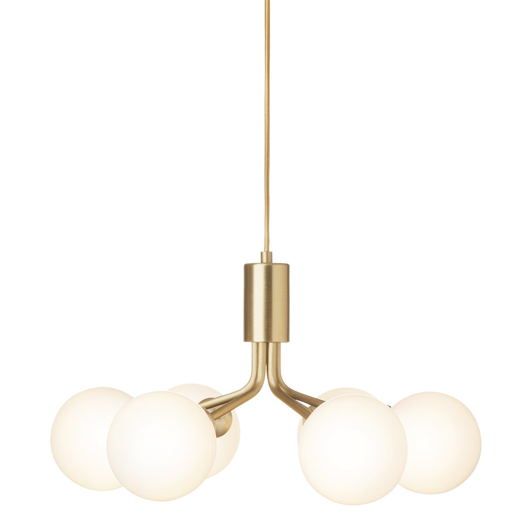 Apiales 6-Light Crystal Chandelier - Elegant Dining Room Lighting Fixture for Home Decor | Perfect for Living Room, Bedroom & Entryway