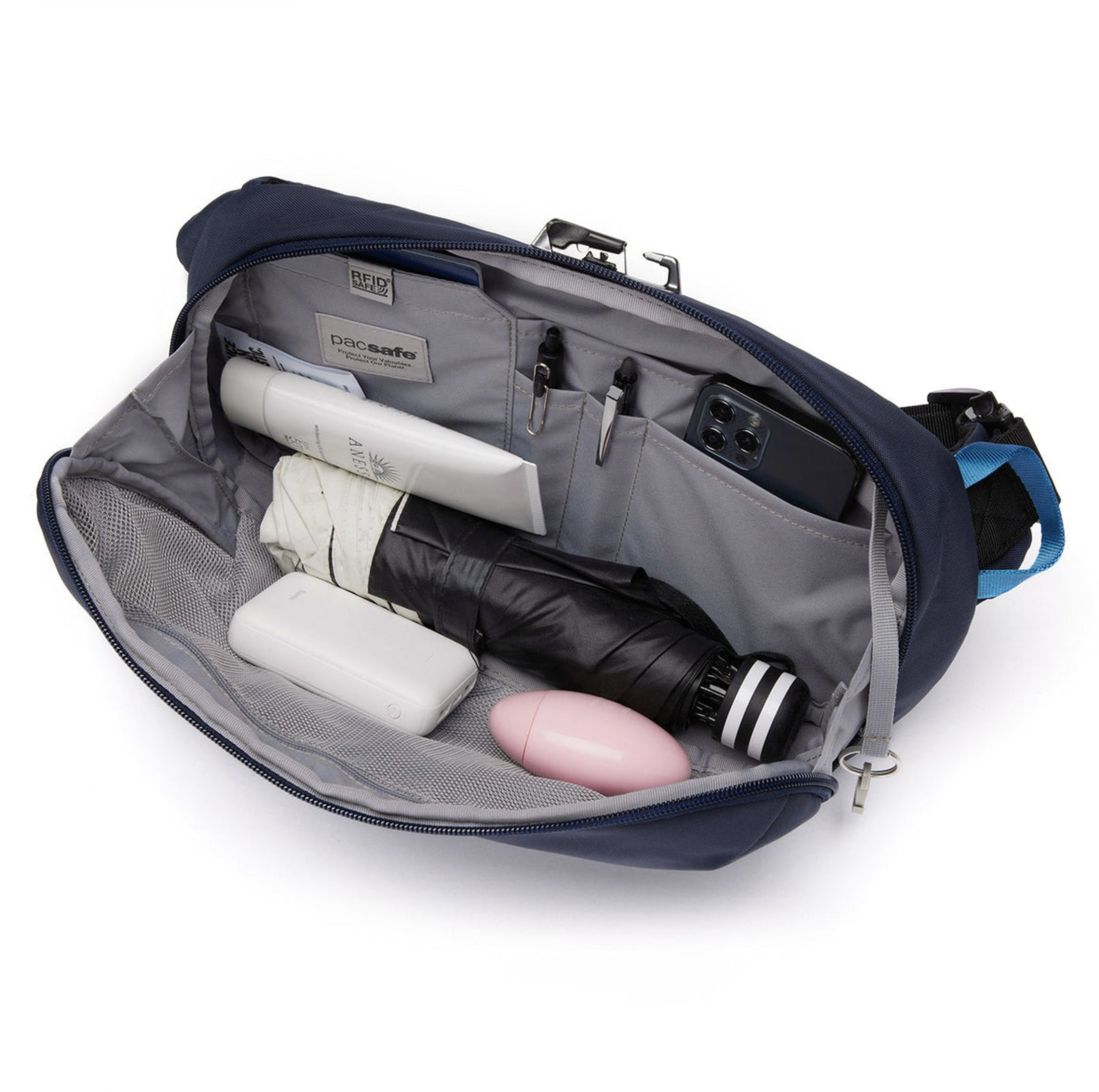Pacsafe® V Anti-Theft Urban Sling Bag - Secure Crossbody Sling Pack for Travel, Commuting & Everyday Use - RFID Protection & Cut-Resistant Straps