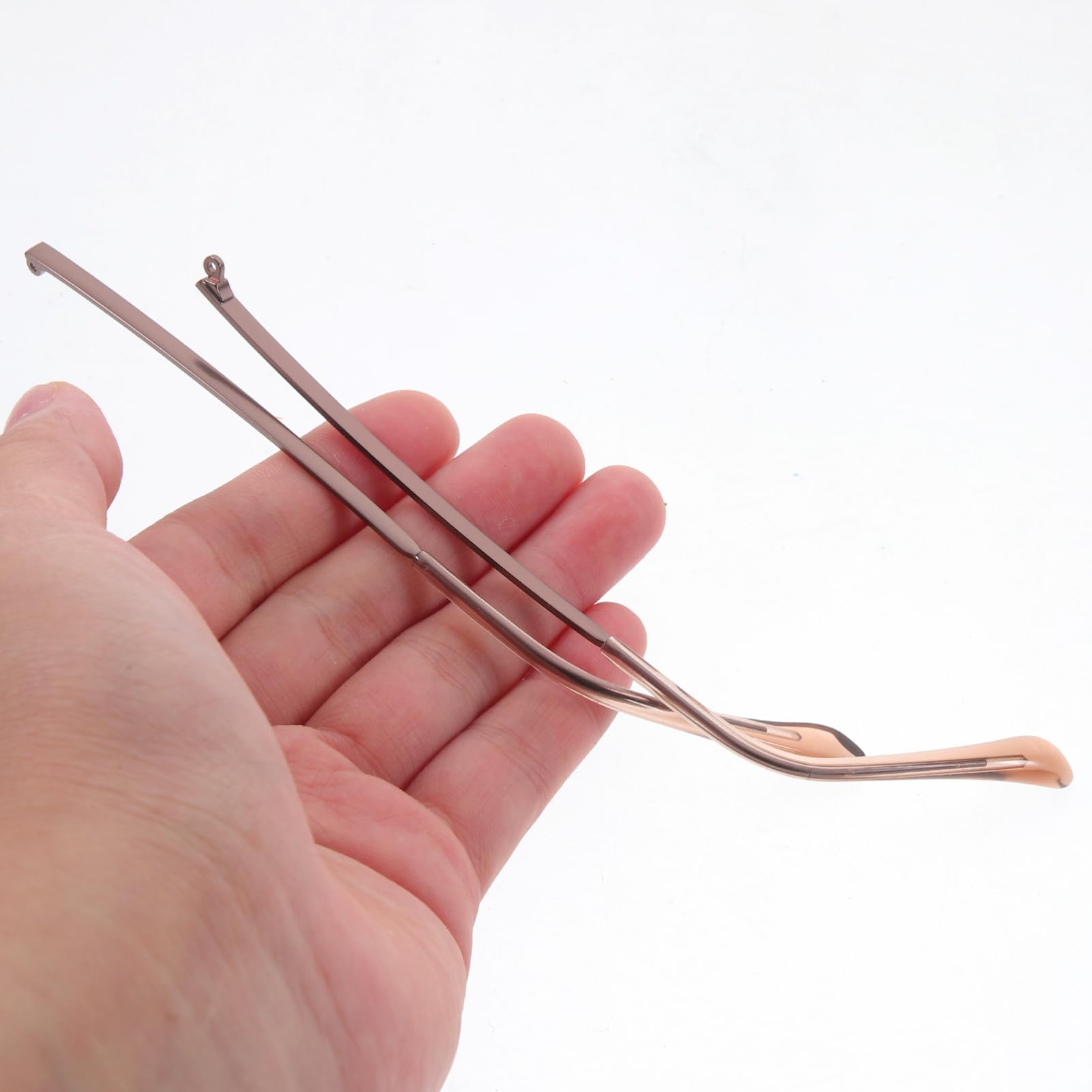 HOMSFOU 1 Pair Metal Glasses Replacement Arms - Durable Eyeglass Temple Legs for Men & Women - Perfect for Repairing Broken Frames at Home or Office