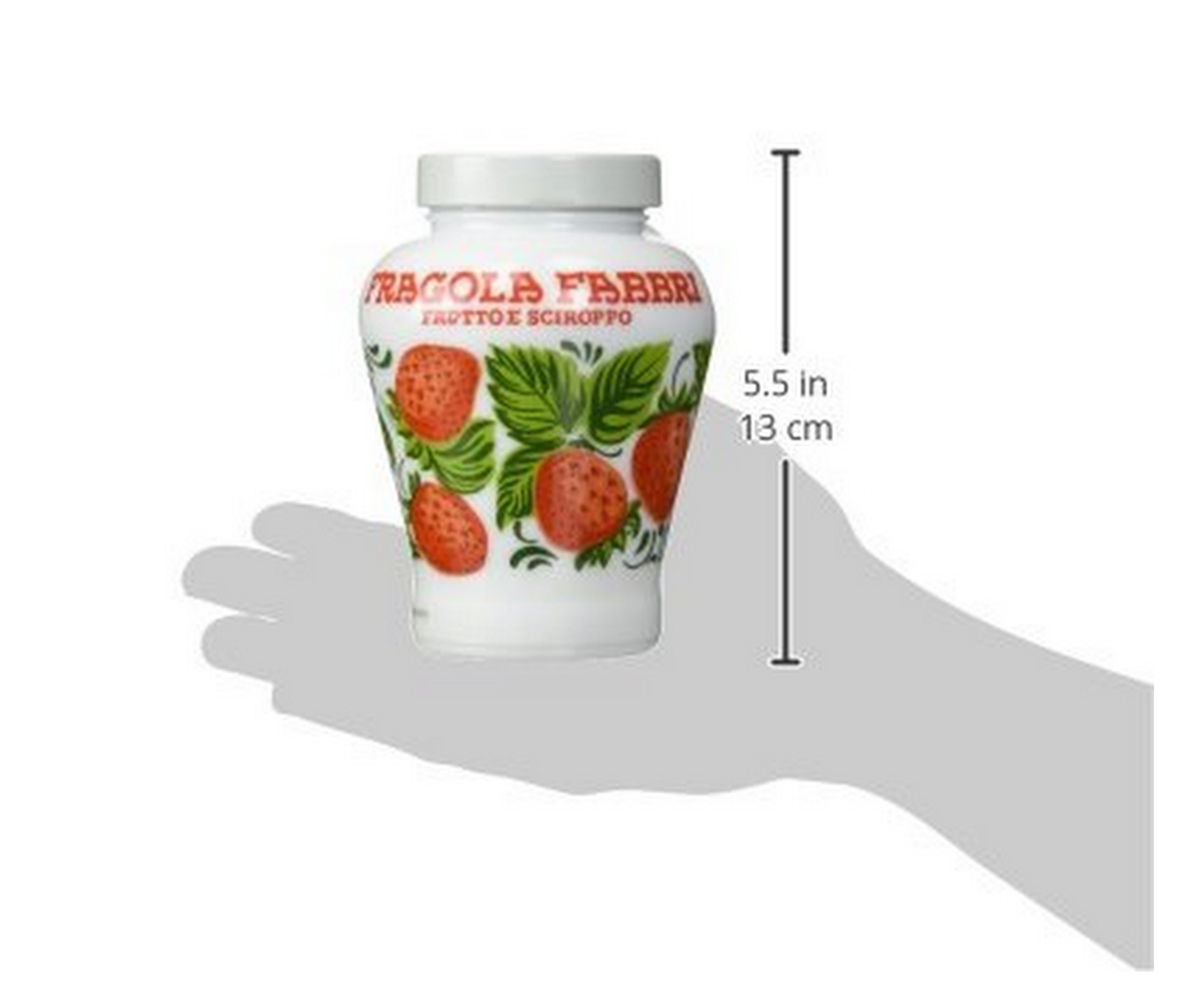 Amarena Fabbri Wild Strawberry Syrup 21 oz (620ml) - Premium Italian Dessert Topping for Ice Cream, Pancakes, Cocktails & Baking