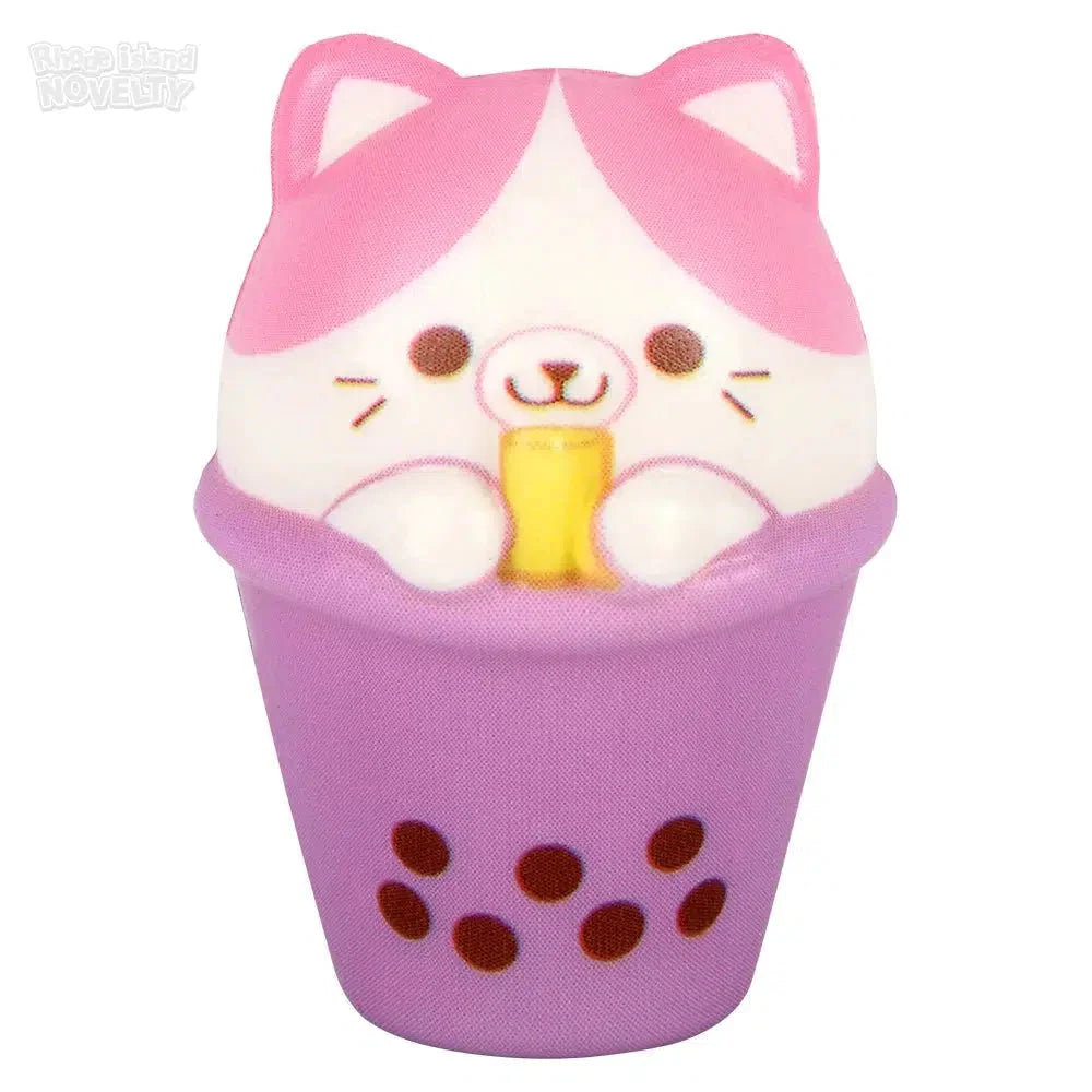 2 Pack Mini Squishy Animal Bubble Tea Toys - Cute Stress Relief Fidget Sensory Toys for Kids & Adults - Perfect for Party Favors, Gifts, and Relaxation