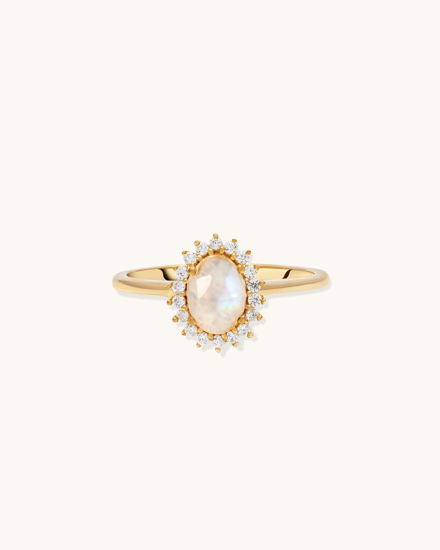 Vintage Moonstone Ring for Women - Elegant Mini Antique Silver Jewelry - Perfect for Boho, Wedding & Everyday Wear
