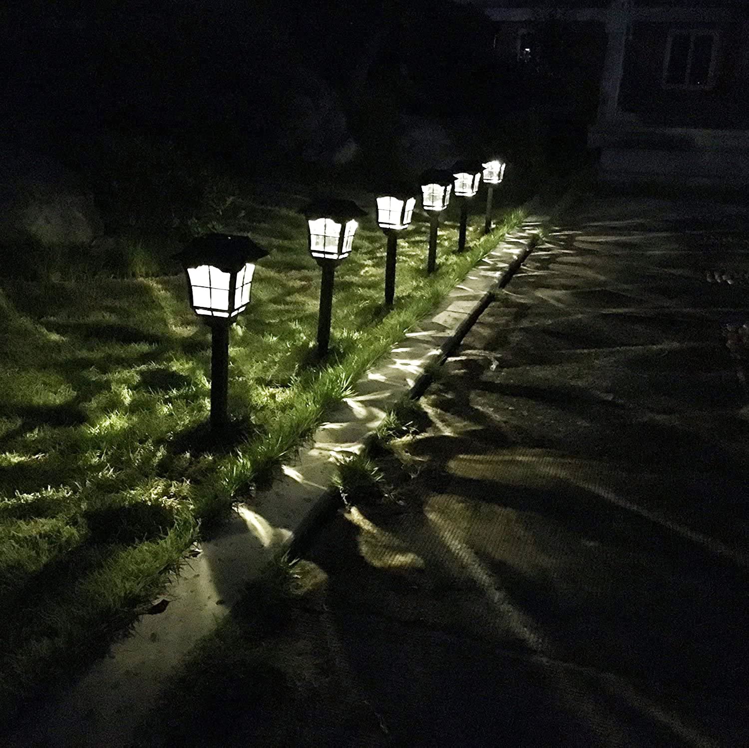 6 Pack Solar Pathway Lights Outdoor - Super Bright Waterproof & Corrosion Resistant Solar Garden Lights for Yard, Patio, Walkway, Driveway, Sidewalk, Lawn - Perfect for Landscape Lighting & Nighttime Safety