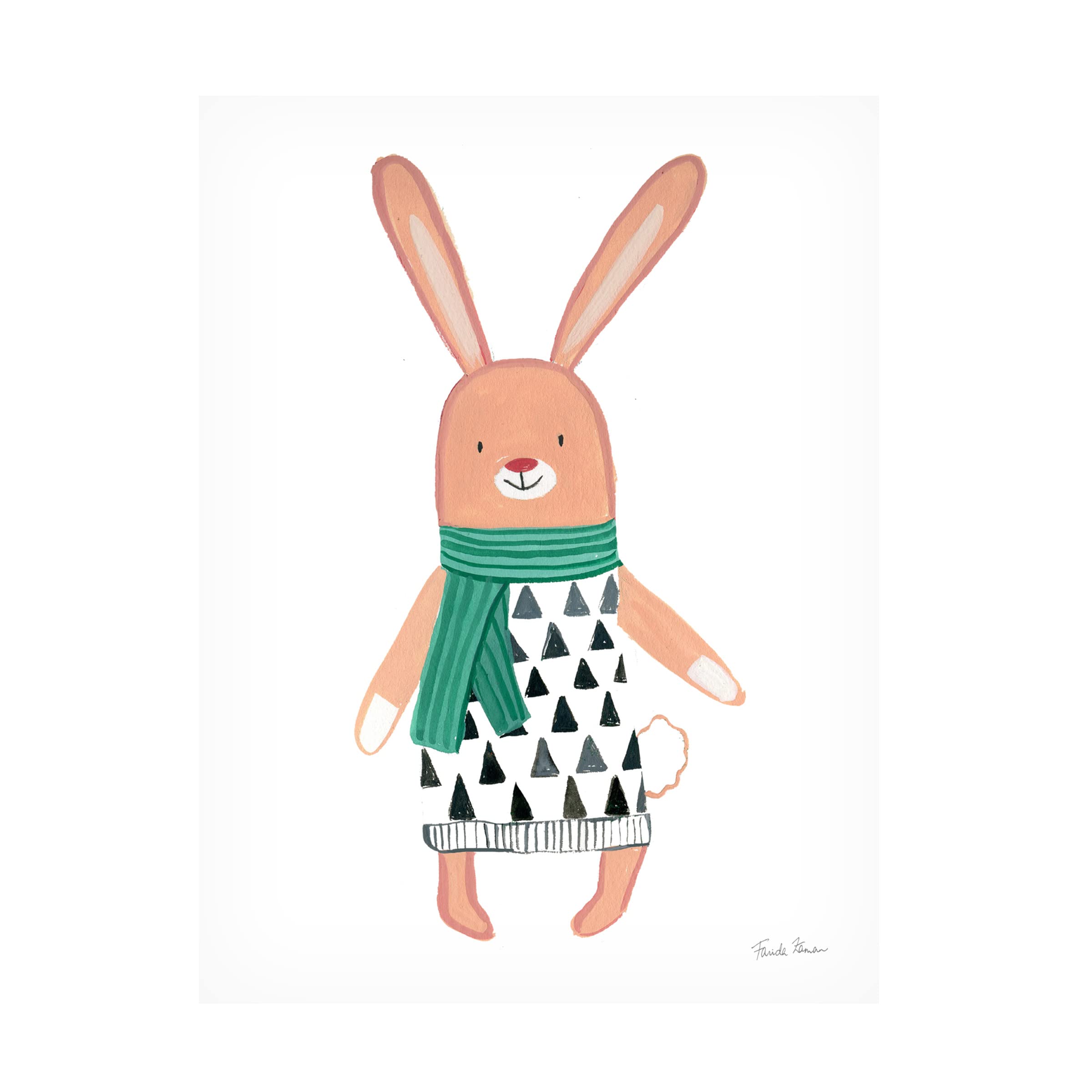 Trademark Fine Art 'Neighborhood Pals IX' Canvas Wall Art Print by Farida Zaman - Vibrant Kids Room Decor, Playroom Artwork & Nursery Wall Decor