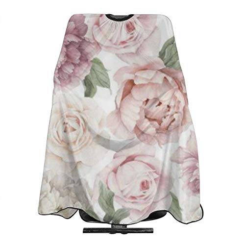 Pink Floral Hair Cutting Cape 55