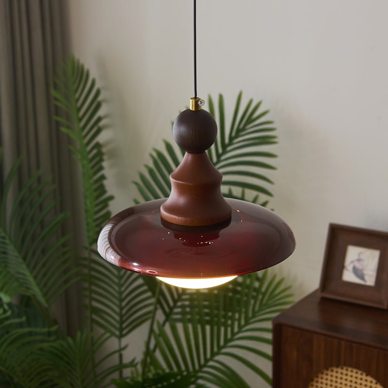Ardell Modern Pendant Light Fixture - Elegant Glass Shade with Adjustable Hanging Chain for Dining Room, Kitchen Island, or Bedroom Lighting