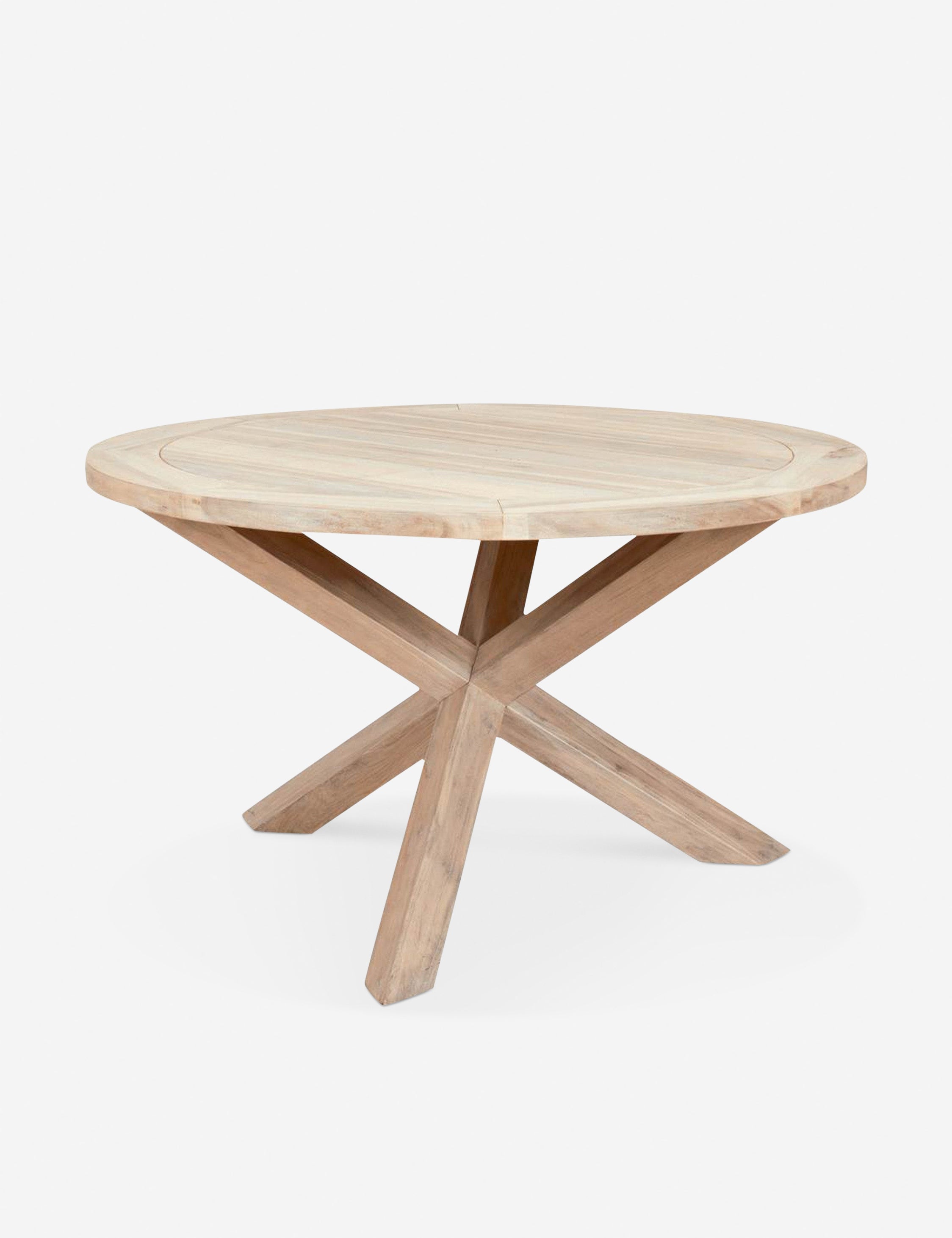 Round Dining Table for Indoor & Outdoor Use - Perfect for Patio, Garden, and Backyard Dining | Adelaide Collection