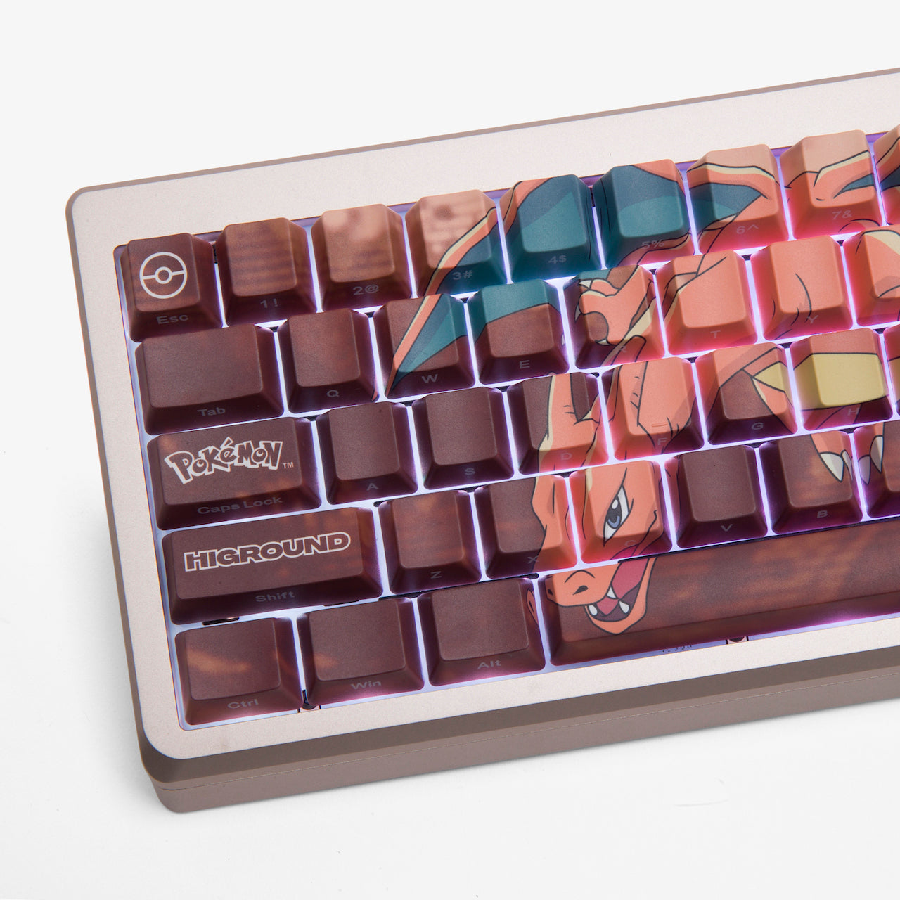 Pokémon + HG Summit 65 Keyboard 2.0 - Charizard Edition | Mechanical Gaming Keyboard for PC & Mac | Perfect for Gaming, Typing & Collectors