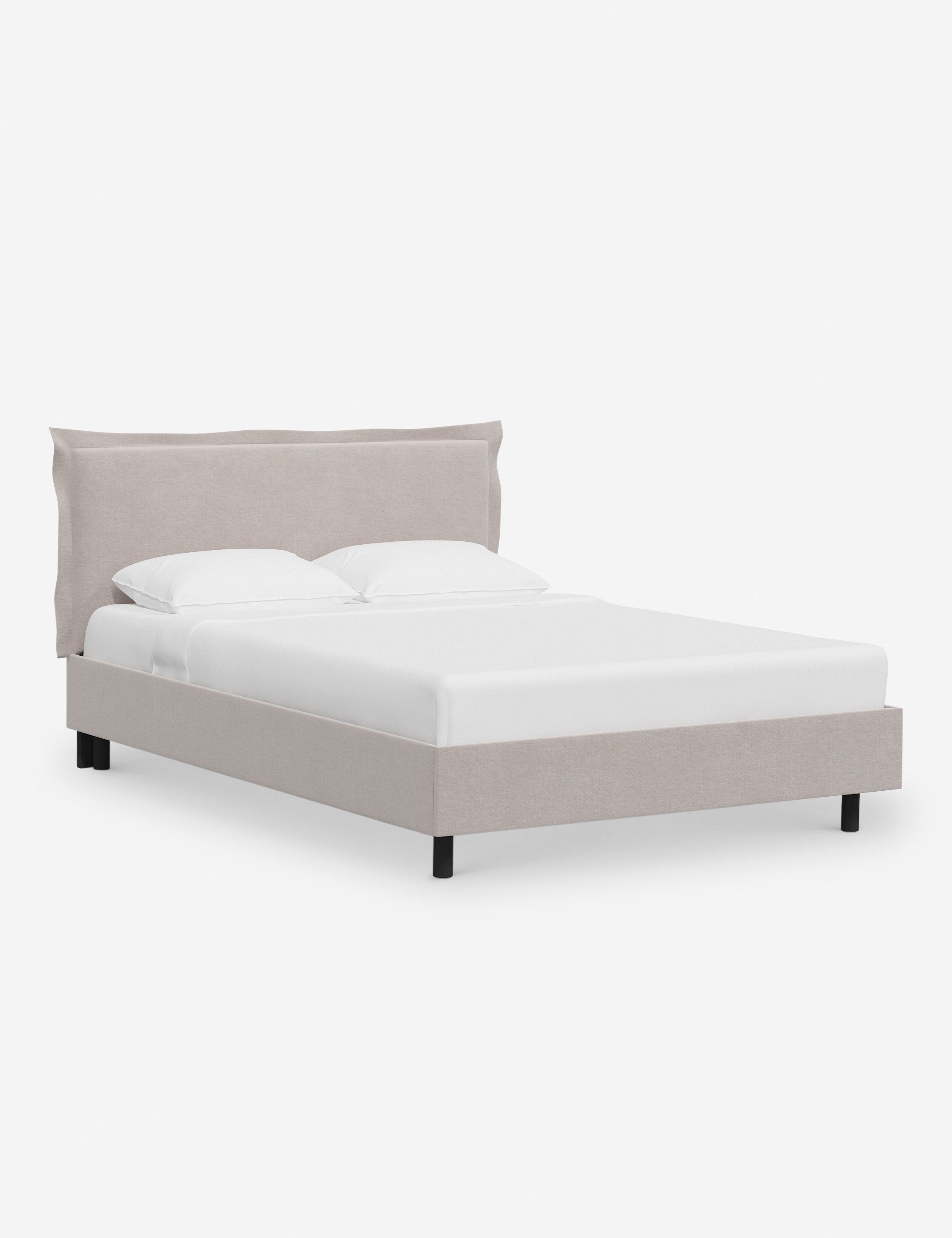 Elara Modern Platform Bed Frame - Queen Size, Sturdy Wooden Slat Support, Minimalist Design for Bedroom - Perfect for Small Spaces, Apartments & Guest Rooms