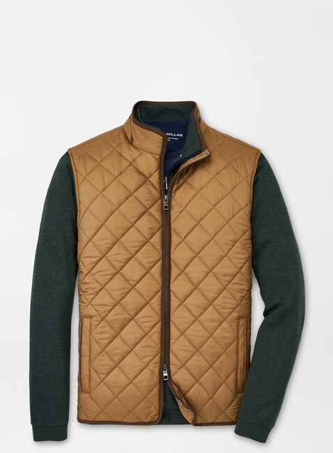PETER MILLAR ESSEX QUILTED VEST for Men - Lightweight Insulated Winter Jacket with Premium Cotton Shell - Perfect for Outdoor Activities & Casual Wear