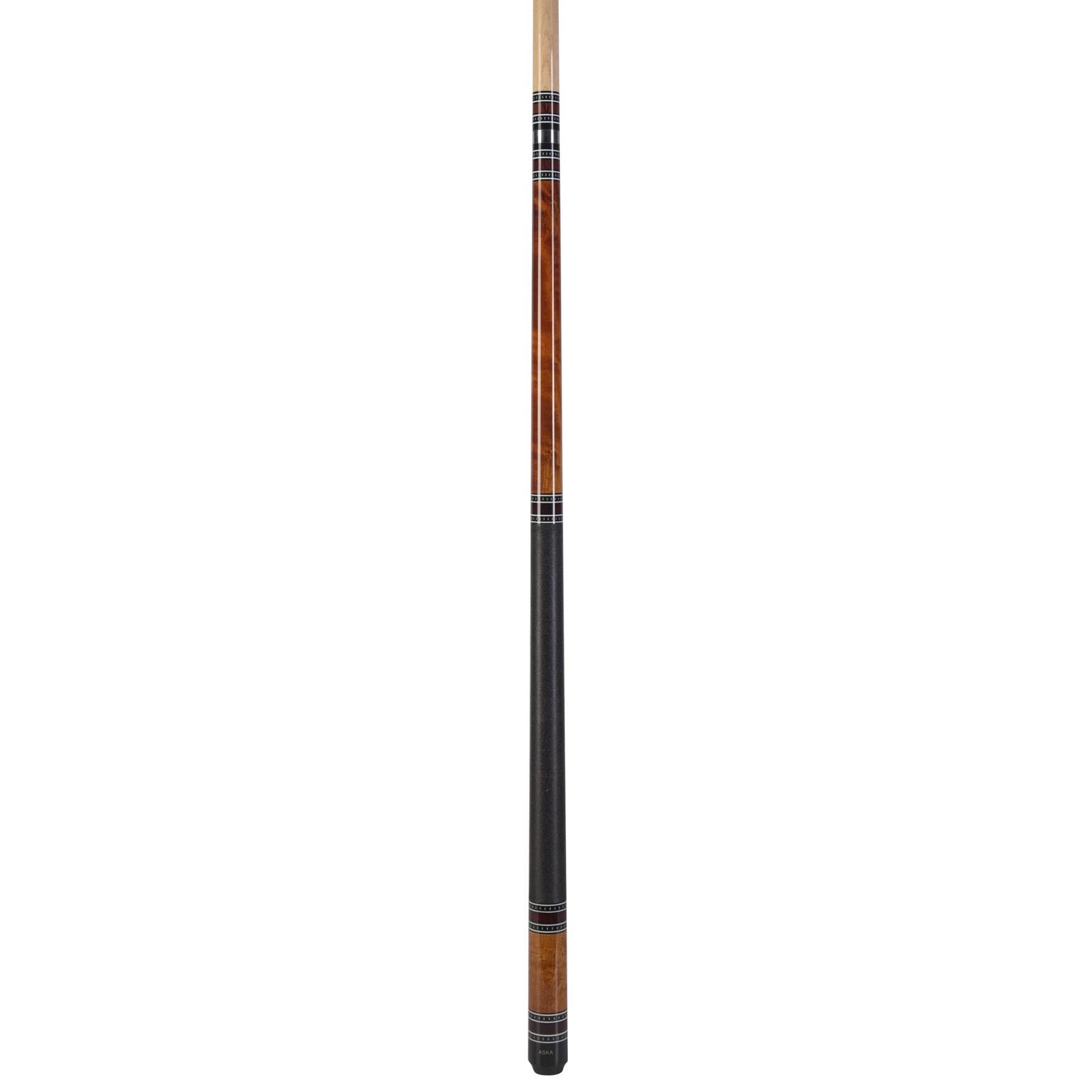 ASKA Ring Series Pool Cue Stick - Premium Maple Wood Butt & Shaft with Decorative Rings, Irish Linen Wrap, Quick Release 12.75mm Tip - Perfect for Professional Billiards, Pool Halls & Home Game Rooms