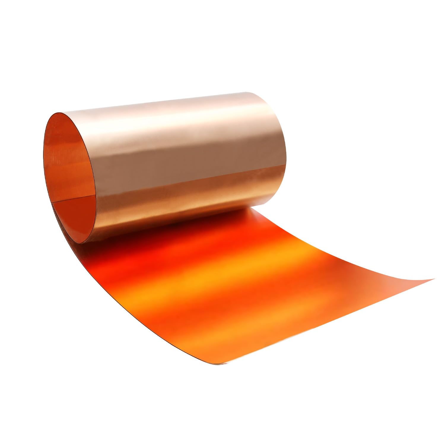 Premium Copper Sheet Roll 1000x200x0.4mm (40x8x0.016 inches) - Heavy Duty Copper Flashing for Roofing, Gutters, HVAC & DIY Crafts - Ideal for Home Repair, Metalworking & Art Projects