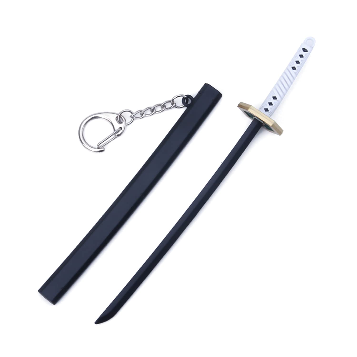 Demon Slayer Mini Sword Keychains - Anime Katana Keychains for Tanjiro Cosplay, Men's Collectible Gift, Perfect for Car Keys, Backpacks, and Anime Enthusiasts