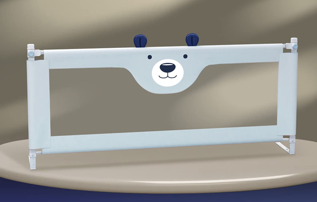 1.8m (74cm) Foldable Adjustable Baby Bed Safety Rail Guard - Childproof Bed Fence for Toddler Crib & Playpen | Home Security Gate for Kids Bedroom & Nursery Protection