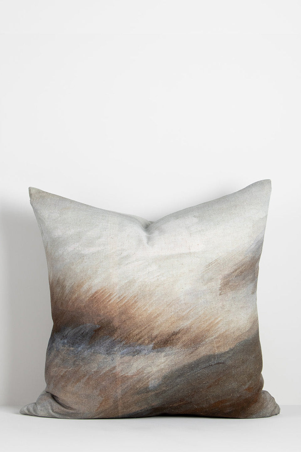Dune Multi Beige Feather Throw Pillow 55x55cm - Soft Decorative Cushion for Sofa, Bed & Home Decor