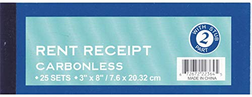 DDI Rent Receipt Book - 25 Sets (72 Receipts Total) - 3
